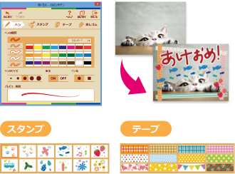 たのしく かんたん きれい をコンセプトにした年賀状ソフト 筆ぐるめ 28 年 9月10日 木 発売 パソコンソフトなら 株式会社ジャングル